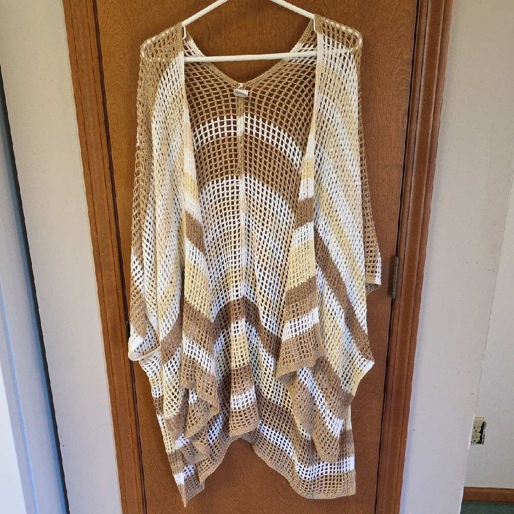 Knitted Striped Kimono L/XL